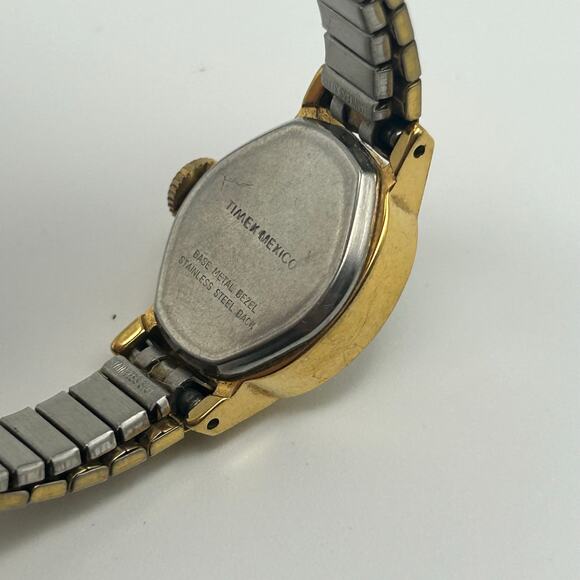 Timex Gold Tone Stainless Steel Women’s Wind Mechanical Watch, 17mm Working - Picture 5 of 8